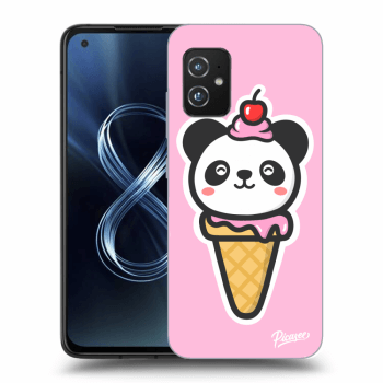 Picasee átlátszó szilikon tok az alábbi mobiltelefonokra Asus Zenfone 8 ZS590KS - Ice Cream Panda