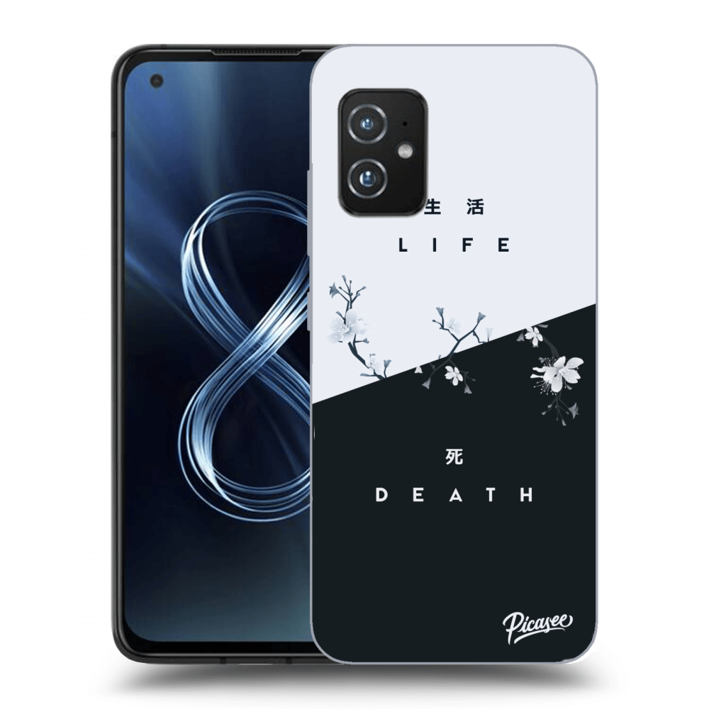 Picasee átlátszó szilikon tok az alábbi mobiltelefonokra Asus Zenfone 8 ZS590KS - Life - Death