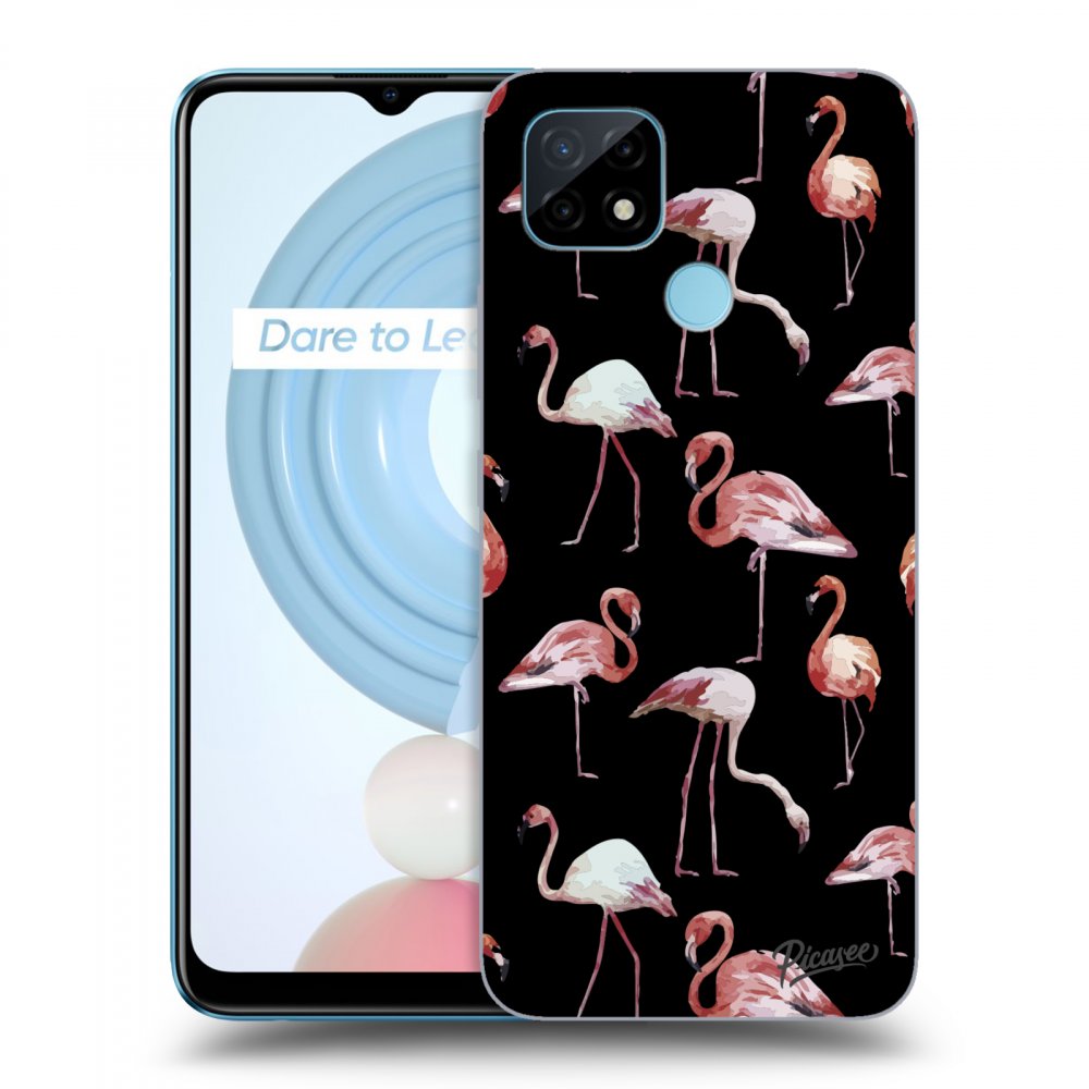Picasee ULTIMATE CASE Realme C21Y - készülékre - Flamingos