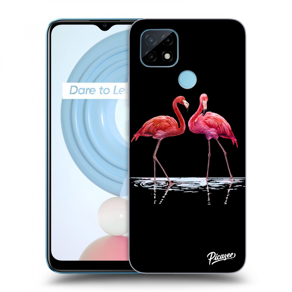 Picasee ULTIMATE CASE Realme C21Y - készülékre - Flamingos couple