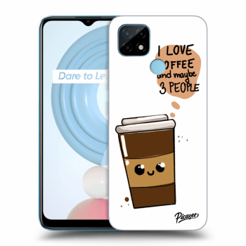 Szilikon tok erre a típusra Realme C21Y - Cute coffee