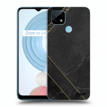 Szilikon tok erre a típusra Realme C21Y - Black tile