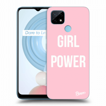 Picasee fekete szilikon tok az alábbi mobiltelefonokra Realme C21Y - Girl power