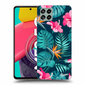 Szilikon tok erre a típusra Samsung Galaxy M53 5G - Pink Monstera