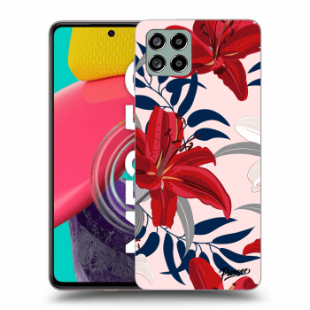 Szilikon tok erre a típusra Samsung Galaxy M53 5G - Red Lily