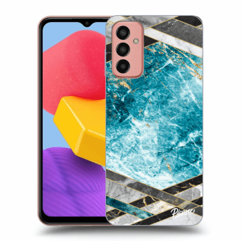 Szilikon tok erre a típusra Samsung Galaxy M13 M135F - Blue geometry