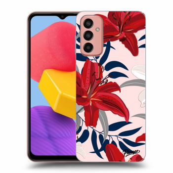 Szilikon tok erre a típusra Samsung Galaxy M13 M135F - Red Lily