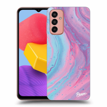 Szilikon tok erre a típusra Samsung Galaxy M13 M135F - Pink liquid