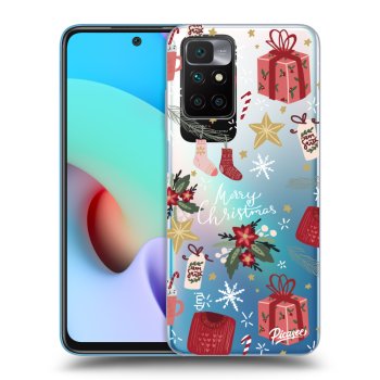 Picasee átlátszó szilikon tok az alábbi mobiltelefonokra Xiaomi Redmi 10 (2022) - Christmas