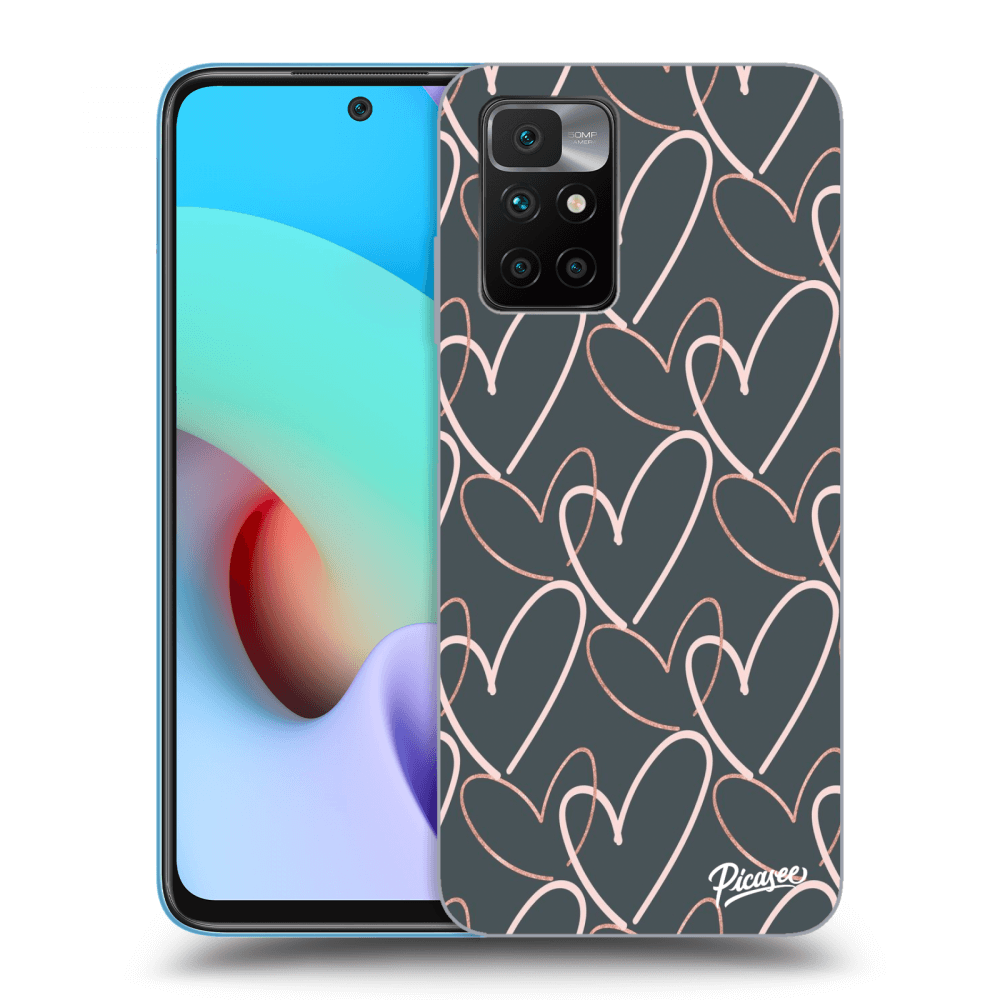 Picasee átlátszó szilikon tok az alábbi mobiltelefonokra Xiaomi Redmi 10 (2022) - Lots of love