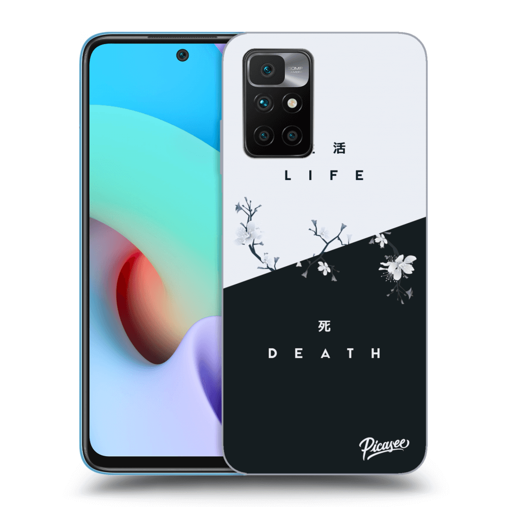 Picasee fekete szilikon tok az alábbi mobiltelefonokra Xiaomi Redmi 10 (2022) - Life - Death