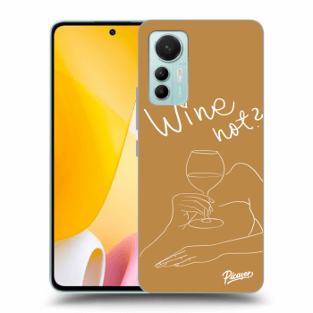 Picasee átlátszó szilikon tok az alábbi mobiltelefonokra Xiaomi 12 Lite - Wine not