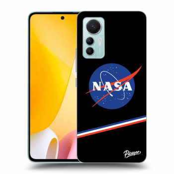 Picasee fekete szilikon tok az alábbi mobiltelefonokra Xiaomi 12 Lite - NASA Original