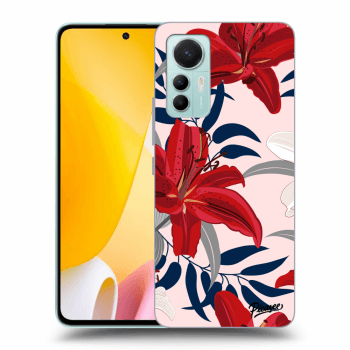 Szilikon tok erre a típusra Xiaomi 12 Lite - Red Lily