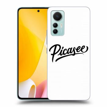 Szilikon tok erre a típusra Xiaomi 12 Lite - Picasee - old logo - black