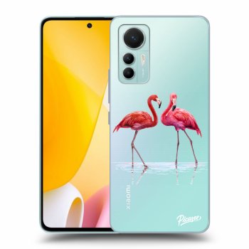 Picasee átlátszó szilikon tok az alábbi mobiltelefonokra Xiaomi 12 Lite - Flamingos couple