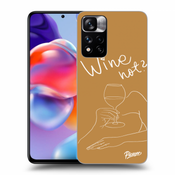 Picasee fekete szilikon tok az alábbi mobiltelefonokra Xiaomi Redmi Note 11 Pro+ 5G - Wine not