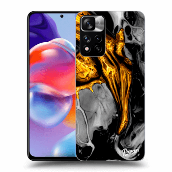 Szilikon tok erre a típusra Xiaomi Redmi Note 11 Pro+ 5G - Black Gold