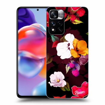 Szilikon tok erre a típusra Xiaomi Redmi Note 11 Pro+ 5G - Flowers and Berries