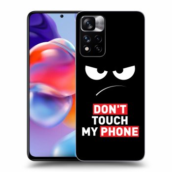 Szilikon tok erre a típusra Xiaomi Redmi Note 11 Pro+ 5G - Angry Eyes - Transparent