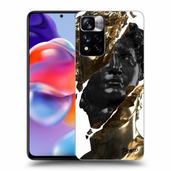 Szilikon tok erre a típusra Xiaomi Redmi Note 11 Pro+ 5G - Gold - Black