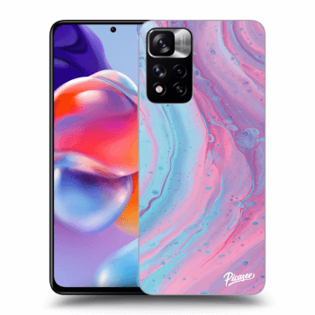 Szilikon tok erre a típusra Xiaomi Redmi Note 11 Pro+ 5G - Pink liquid