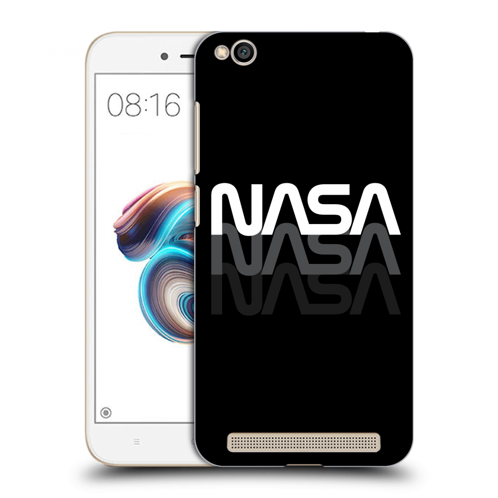 Picasee fekete szilikon tok az alábbi mobiltelefonokra Xiaomi Redmi 5A - NASA Triple