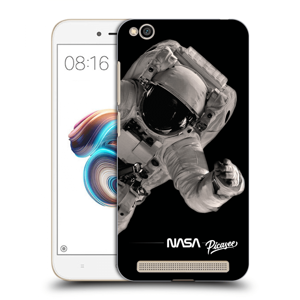 Picasee fekete szilikon tok az alábbi mobiltelefonokra Xiaomi Redmi 5A - Astronaut Big