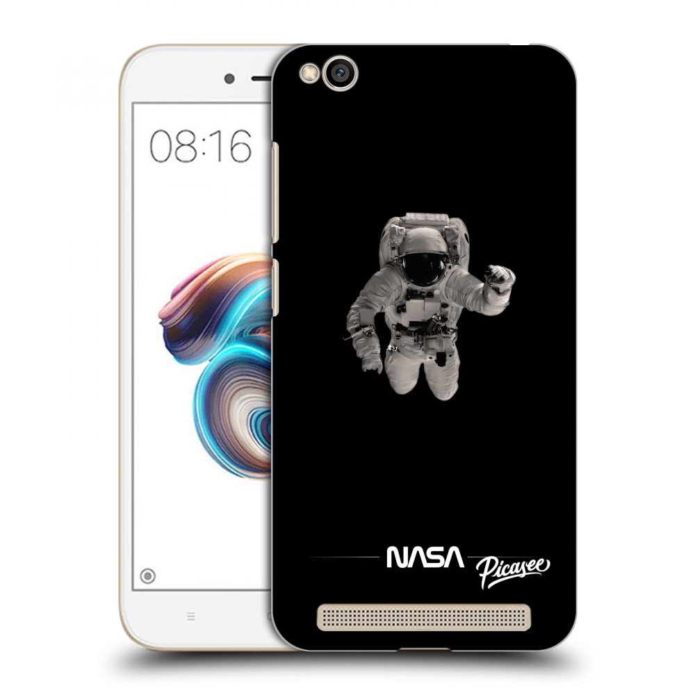 Picasee fekete szilikon tok az alábbi mobiltelefonokra Xiaomi Redmi 5A - Astronaut Minimal