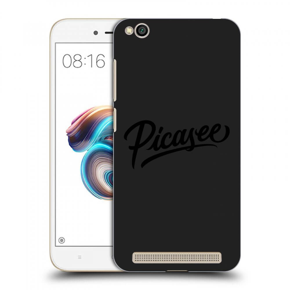 Picasee fekete szilikon tok az alábbi mobiltelefonokra Xiaomi Redmi 5A - Picasee - black