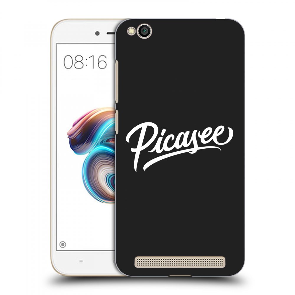 Picasee fekete szilikon tok az alábbi mobiltelefonokra Xiaomi Redmi 5A - Picasee - White