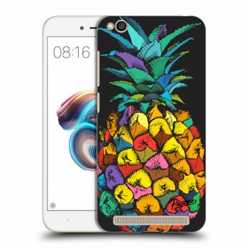 Picasee fekete szilikon tok az alábbi mobiltelefonokra Xiaomi Redmi 5A - Pineapple