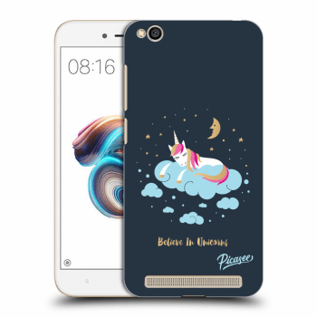 Picasee fekete szilikon tok az alábbi mobiltelefonokra Xiaomi Redmi 5A - Believe In Unicorns