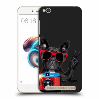 Picasee fekete szilikon tok az alábbi mobiltelefonokra Xiaomi Redmi 5A - French Bulldog