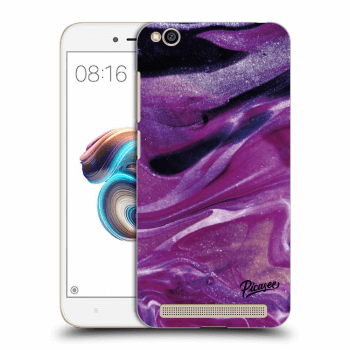Picasee fekete szilikon tok az alábbi mobiltelefonokra Xiaomi Redmi 5A - Purple glitter