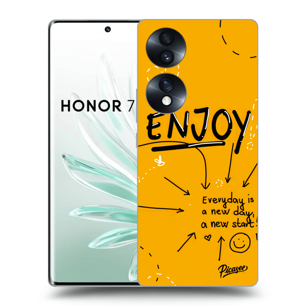 Picasee fekete szilikon tok az alábbi mobiltelefonokra Honor 70 - Enjoy