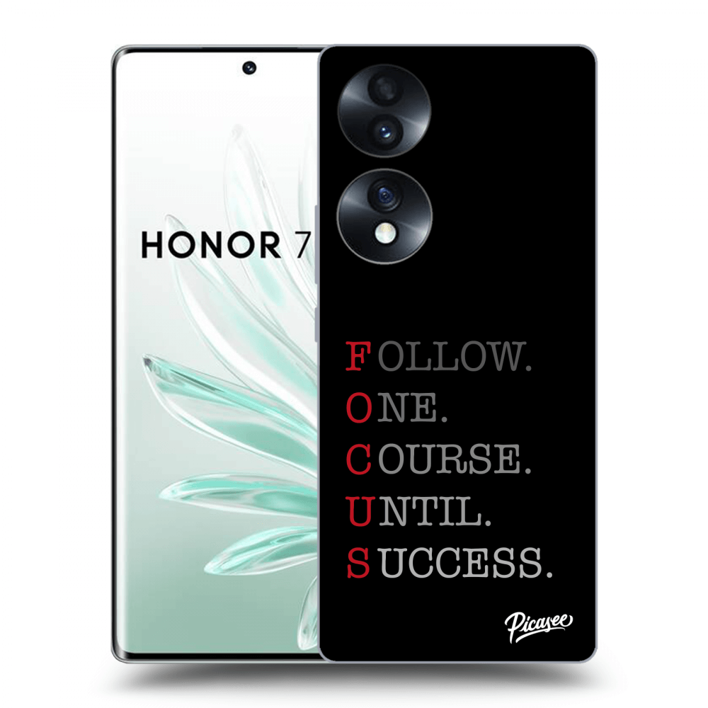 Picasee fekete szilikon tok az alábbi mobiltelefonokra Honor 70 - Focus