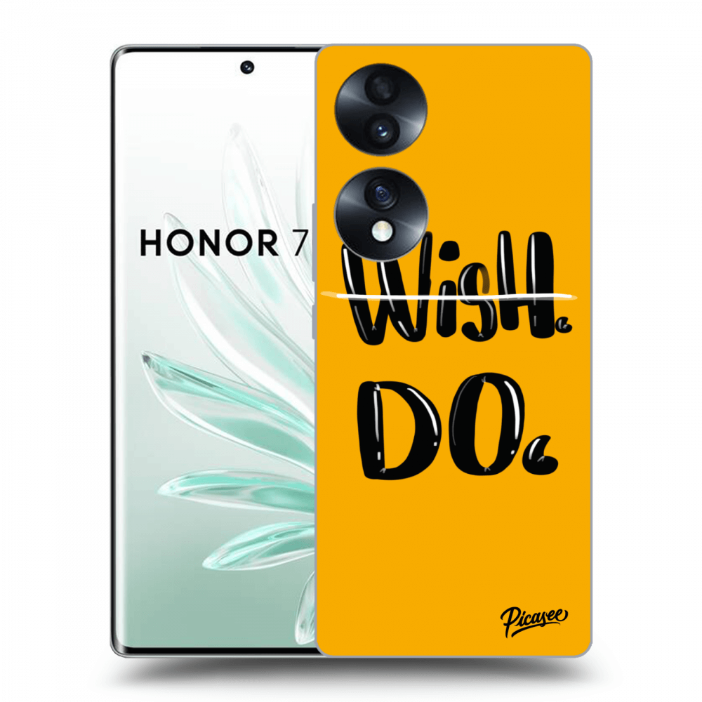 Picasee átlátszó szilikon tok az alábbi mobiltelefonokra Honor 70 - Wish Do