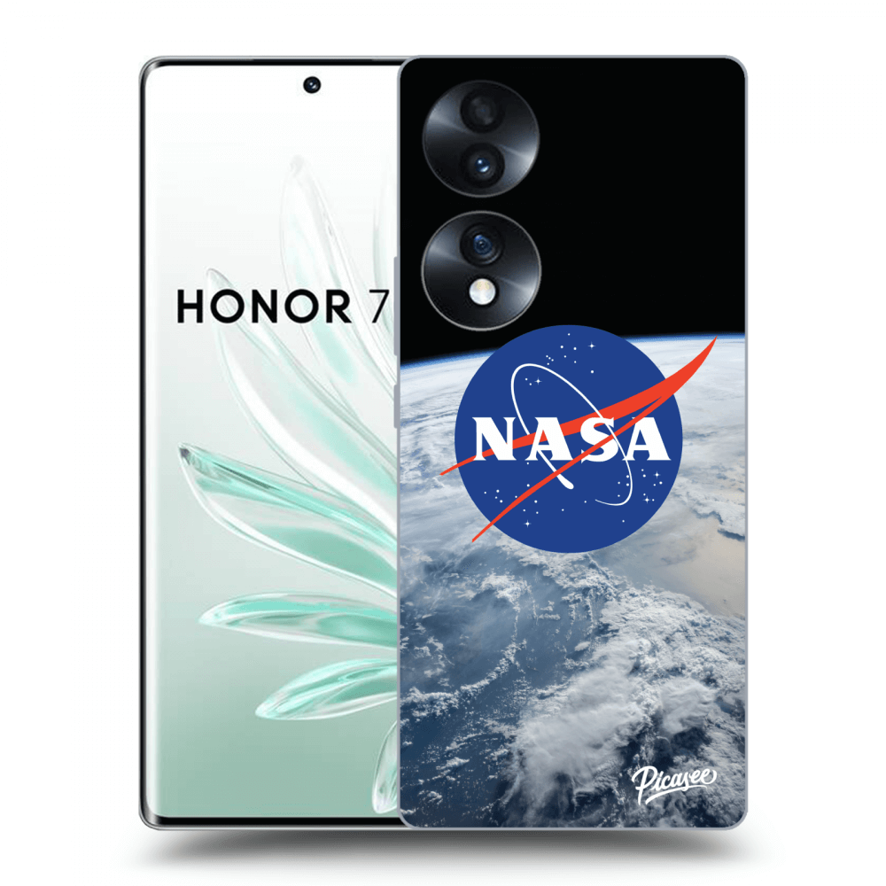 Picasee fekete szilikon tok az alábbi mobiltelefonokra Honor 70 - Nasa Earth