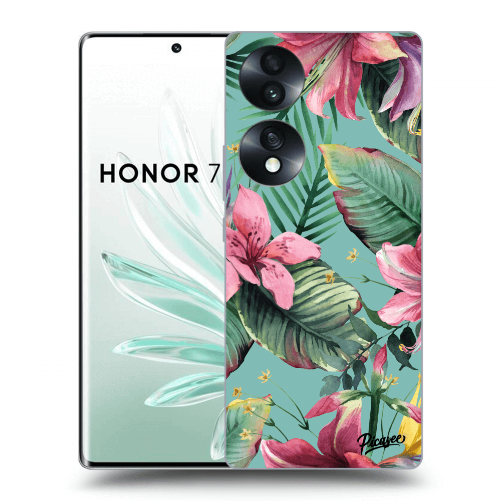 Picasee fekete szilikon tok az alábbi mobiltelefonokra Honor 70 - Hawaii