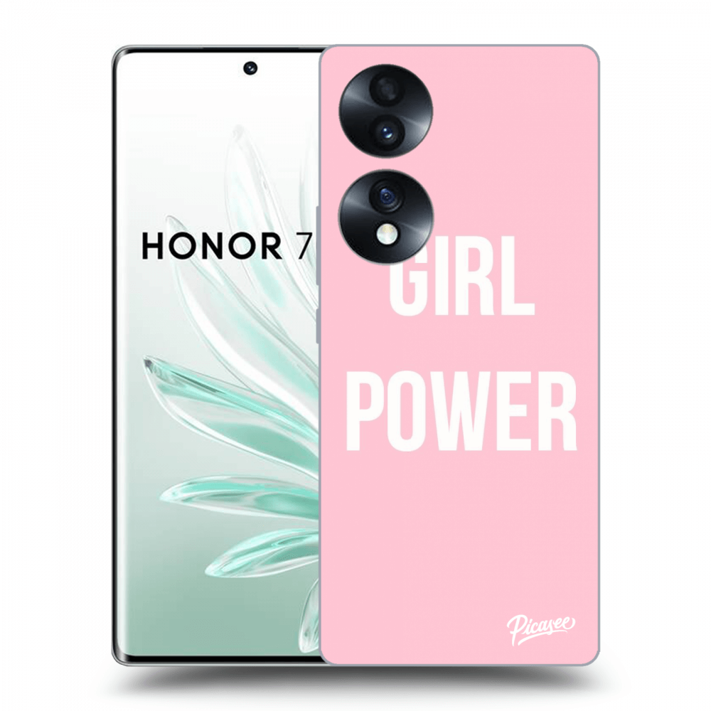 Picasee fekete szilikon tok az alábbi mobiltelefonokra Honor 70 - Girl power