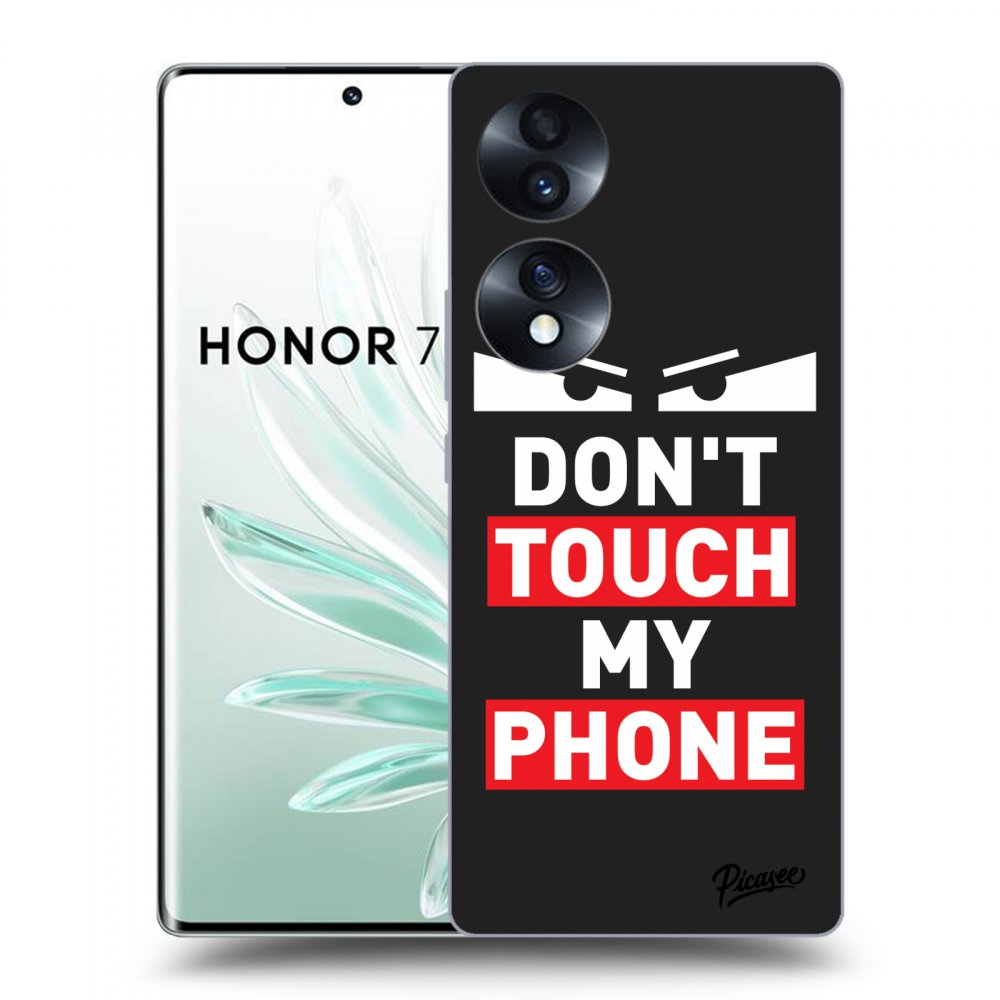Picasee fekete szilikon tok az alábbi mobiltelefonokra Honor 70 - Shadow Eye - Transparent