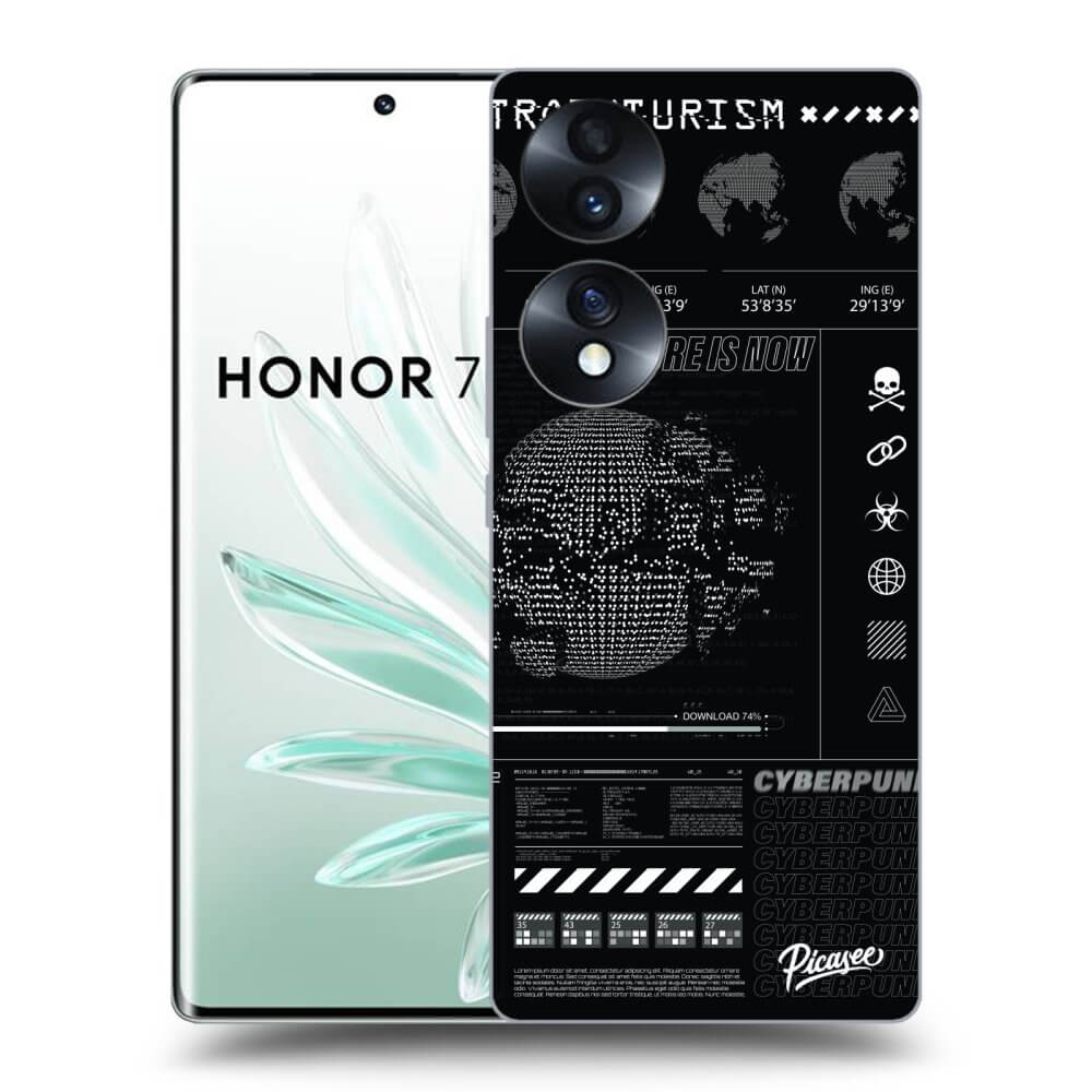Picasee fekete szilikon tok az alábbi mobiltelefonokra Honor 70 - FUTURE