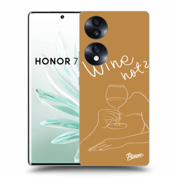 Picasee átlátszó szilikon tok az alábbi mobiltelefonokra Honor 70 - Wine not