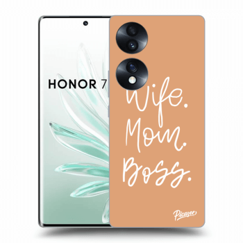 Picasee fekete szilikon tok az alábbi mobiltelefonokra Honor 70 - Boss Mama