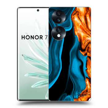 Szilikon tok erre a típusra Honor 70 - Gold blue