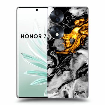 Szilikon tok erre a típusra Honor 70 - Black Gold 2