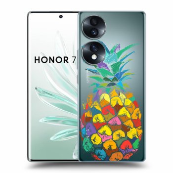 Picasee átlátszó szilikon tok az alábbi mobiltelefonokra Honor 70 - Pineapple