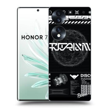 Picasee átlátszó szilikon tok az alábbi mobiltelefonokra Honor 70 - BLACK DISCO