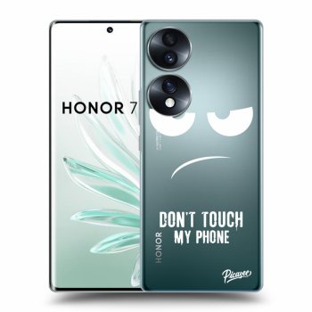 Picasee átlátszó szilikon tok az alábbi mobiltelefonokra Honor 70 - Don't Touch My Phone